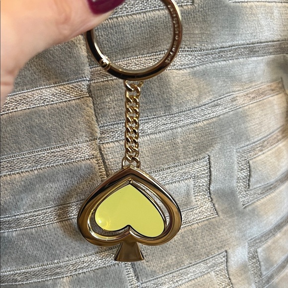 Kate Spade Rotating Heart Shaped Keychain - Picture 11 of 12